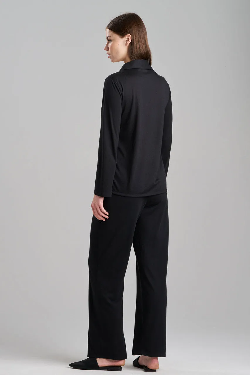 Shangri-La Embroidered TENCEL™ Notch PJ sold by Natori product image thumbnail 2