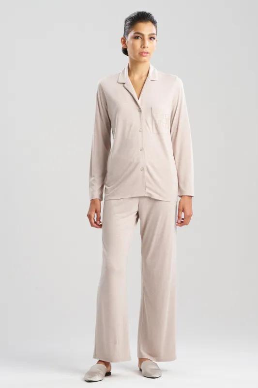 Shangri-La Embroidered TENCEL™ Notch PJ sold by Natori