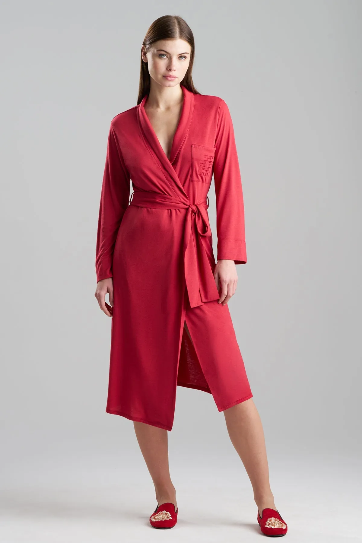 Shangri-La Embroidered TENCEL™ Robe sold by Natori