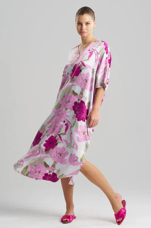 Peony Blossom Zip Caftan sold by Natori