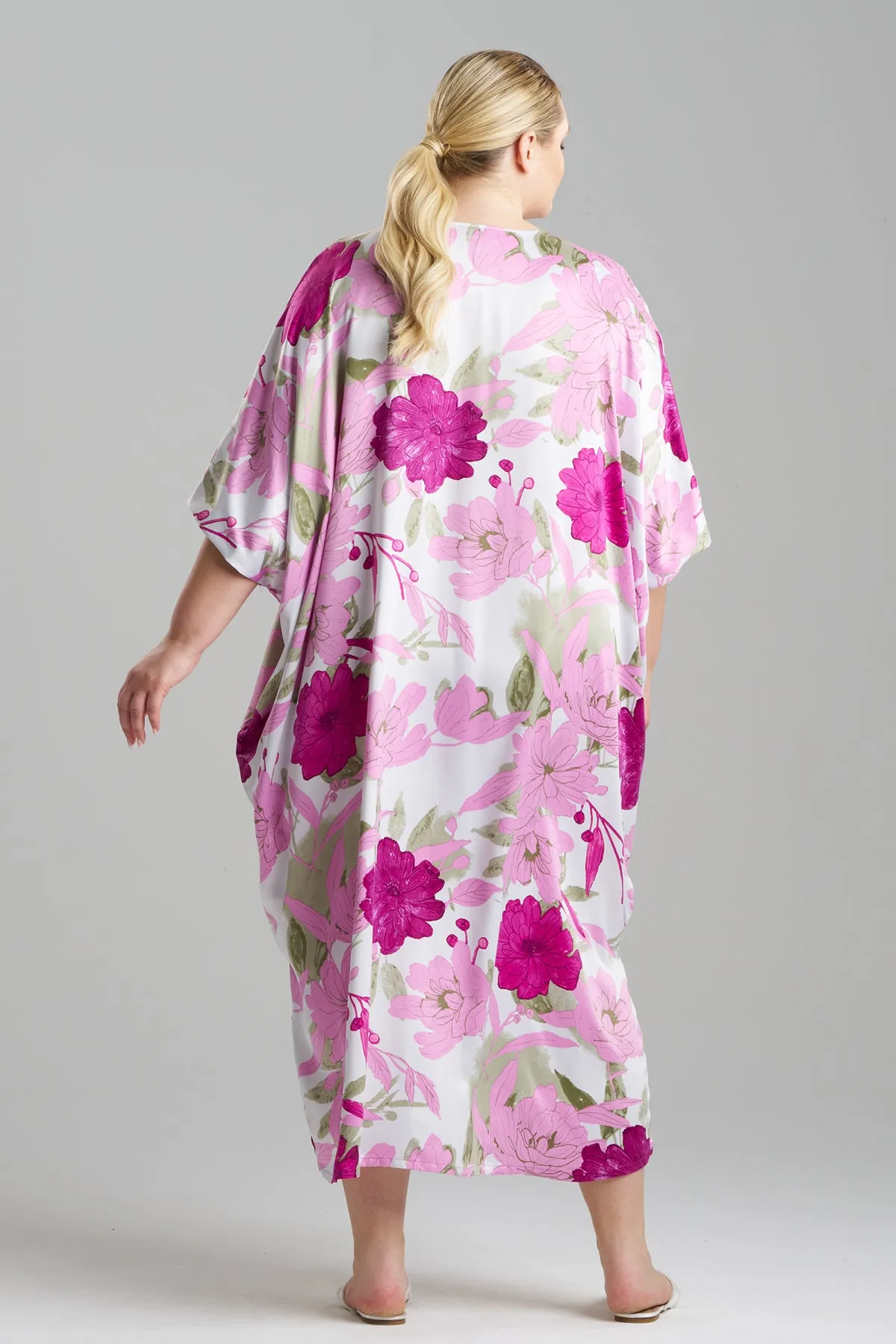 Peony Blossom Zip Caftan sold by Natori product image thumbnail 4