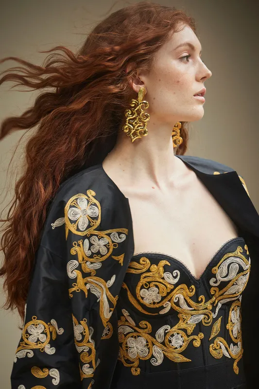 Floral Embroidered Corset sold by Natori