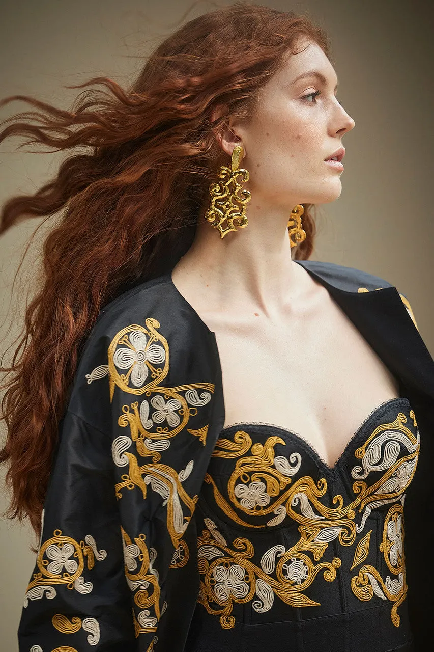 Floral Embroidered Corset sold by Natori