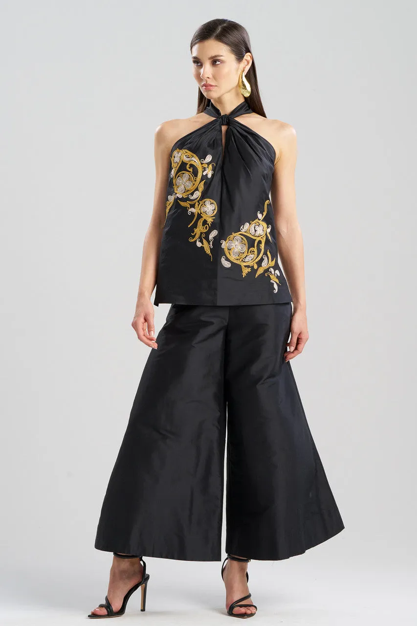 Silk Dupioni Embroidered Halter Top sold by Natori product image thumbnail 2