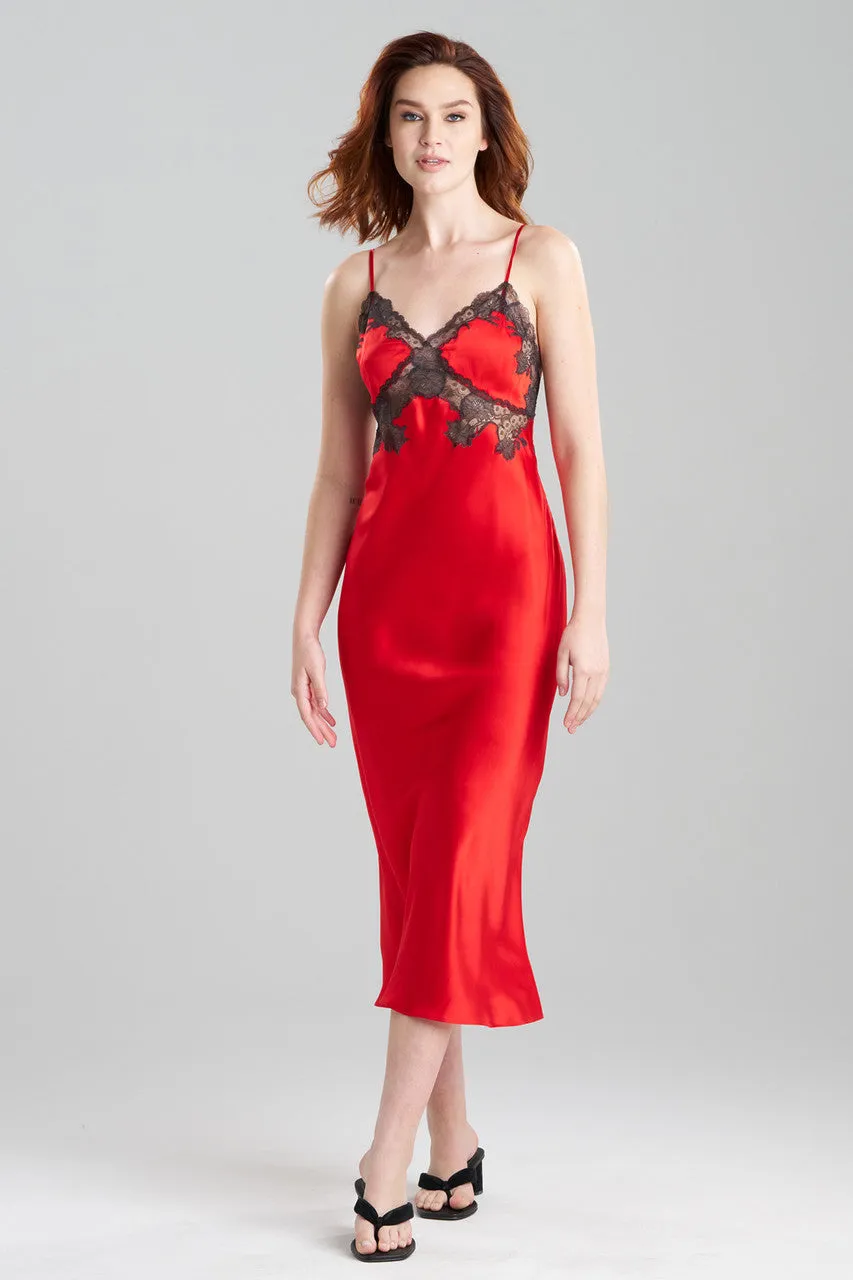 Lolita Lace Low Back Silk Slip Dress sold by Natori product image thumbnail 2