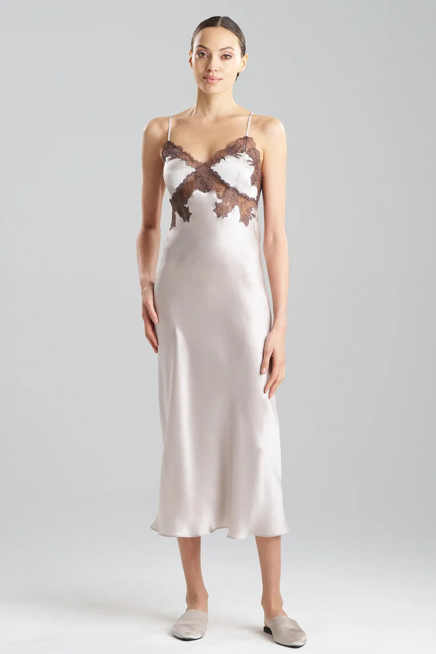 Lolita Lace Low Back Silk Slip Dress sold by Natori product image thumbnail 2
