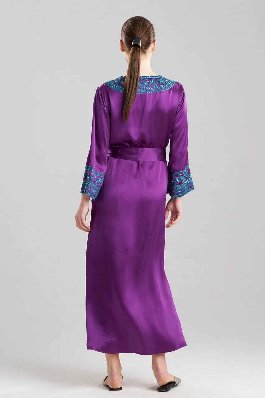 Couture Ysobel Embroidered Silk Caftan sold by Natori product image thumbnail 3