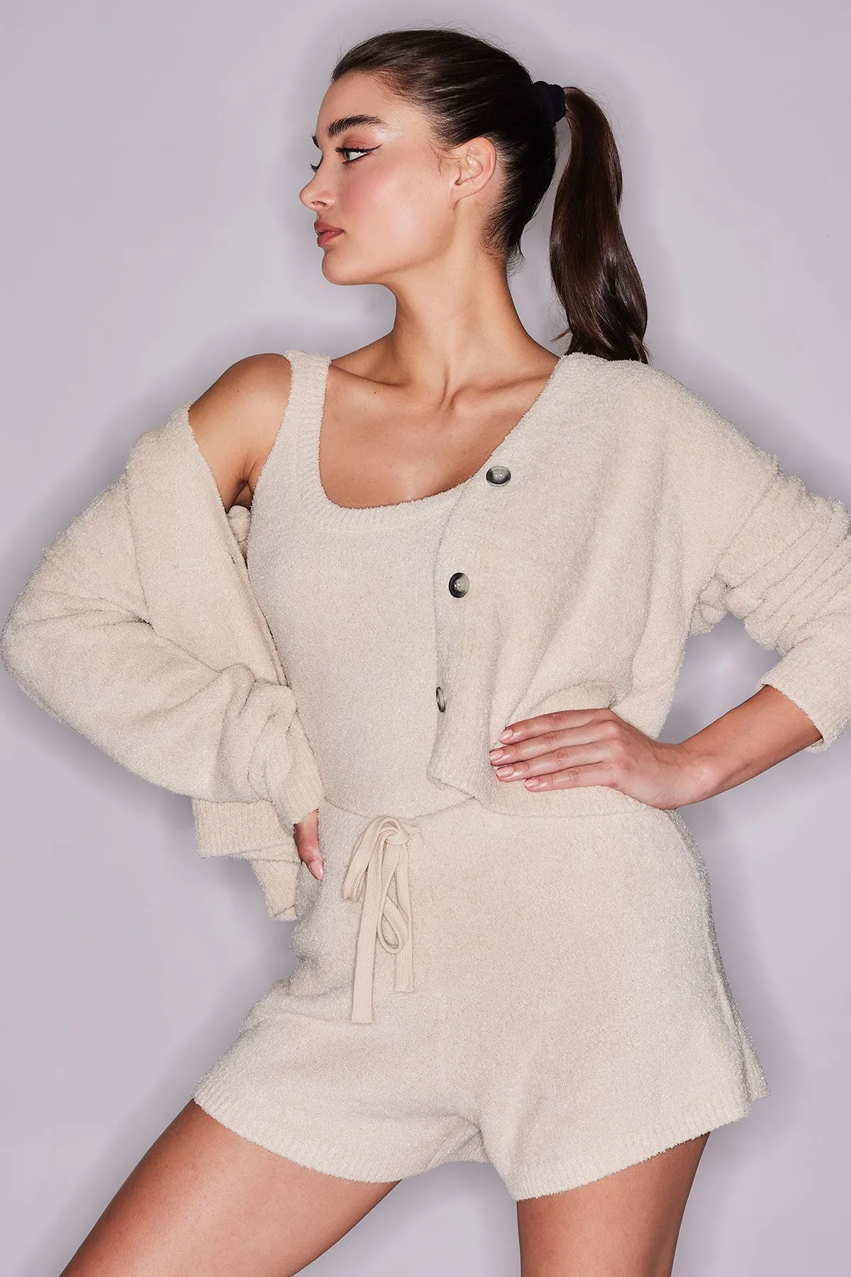 Luna Mellow Cropped Cardigan sold by Natori product image thumbnail 4