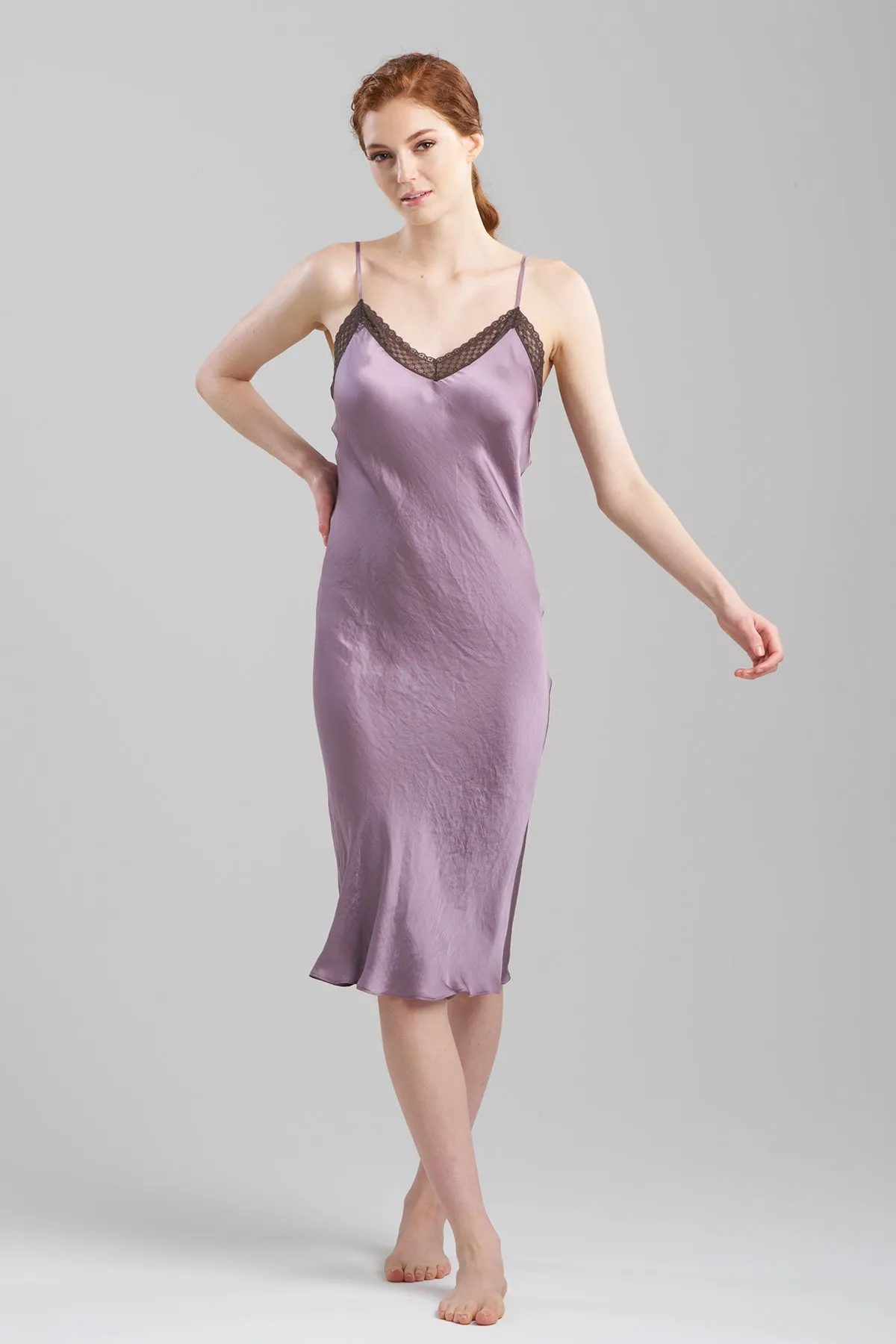 Ashley Icon Lace Slip Dress sold by Natori