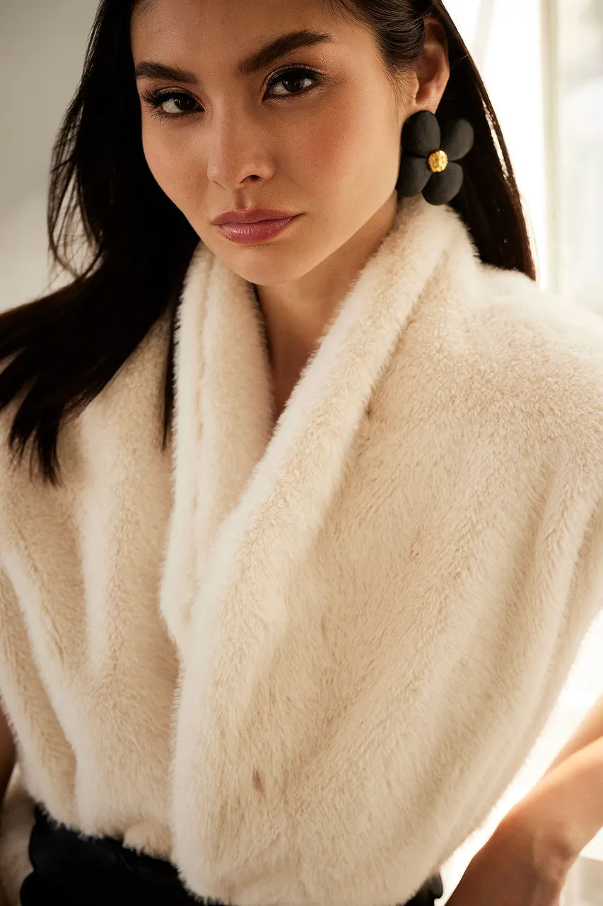 Acacia Wood and Silver Plated Floral Earrings sold by Natori product image thumbnail 2