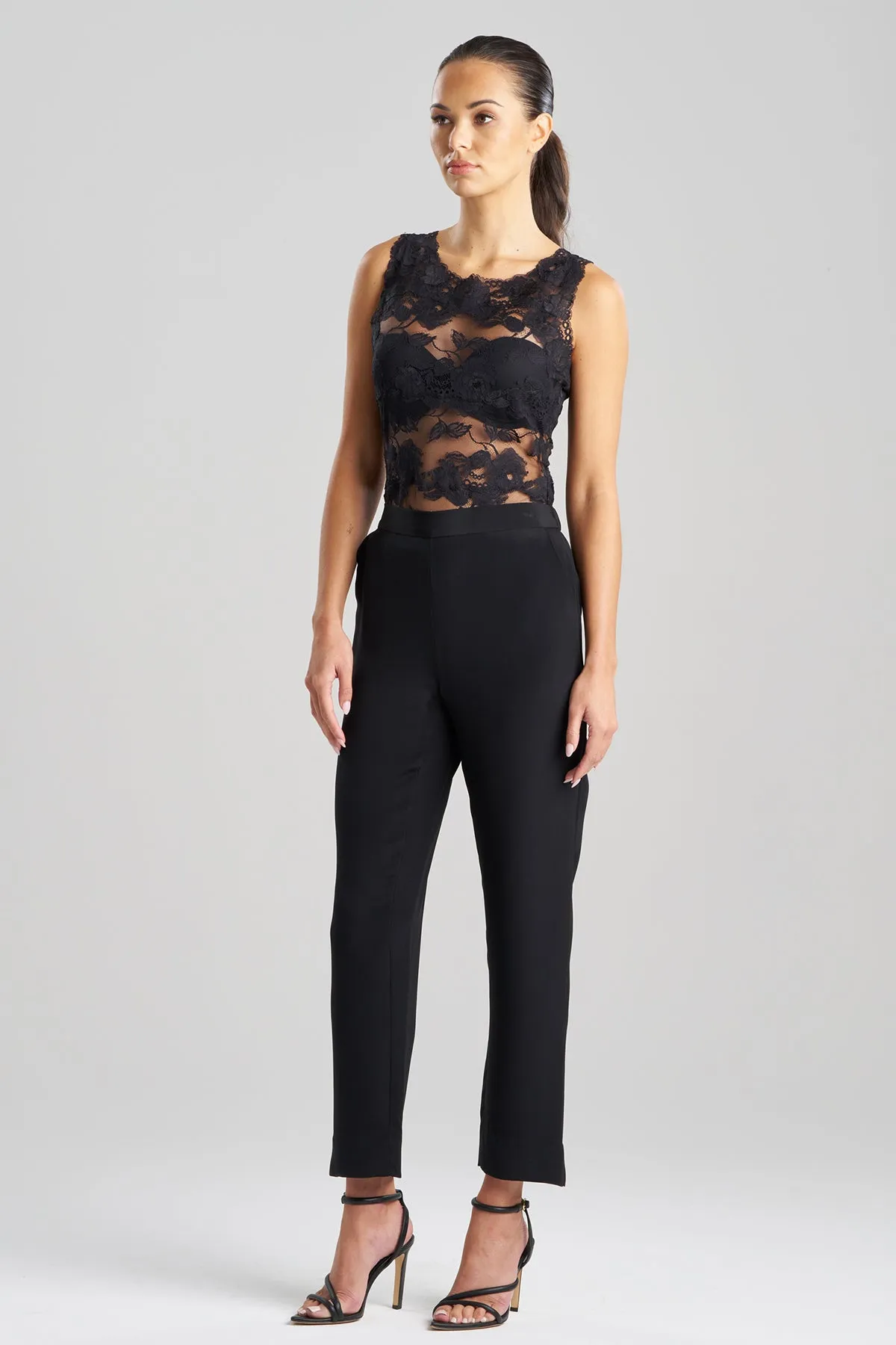 Silk Crepe Tapered Pants sold by Natori