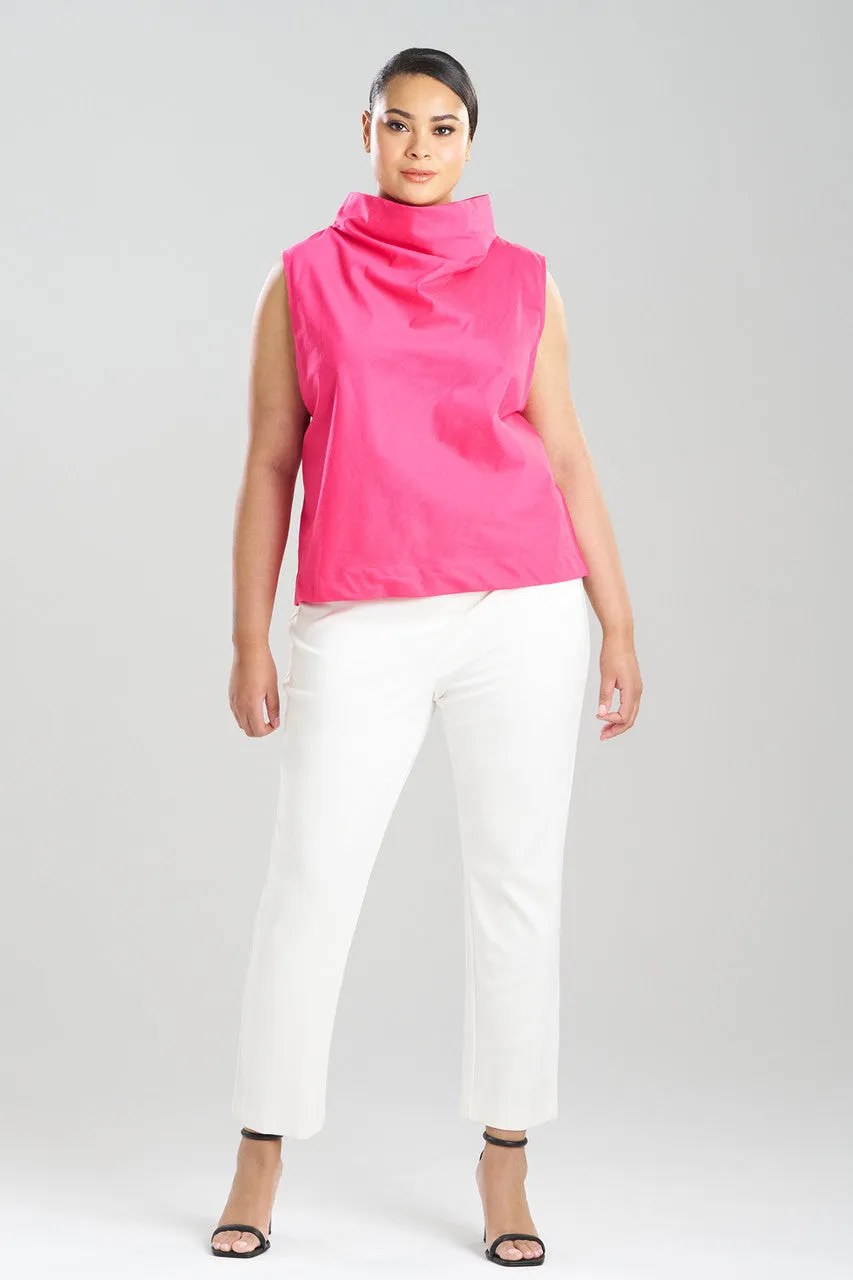 Cotton Silk Slub Crop Funnel Top sold by Natori product image thumbnail 3