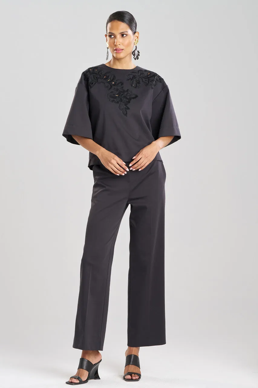 Cotton Chino Embroidered Top sold by Natori product image thumbnail 2