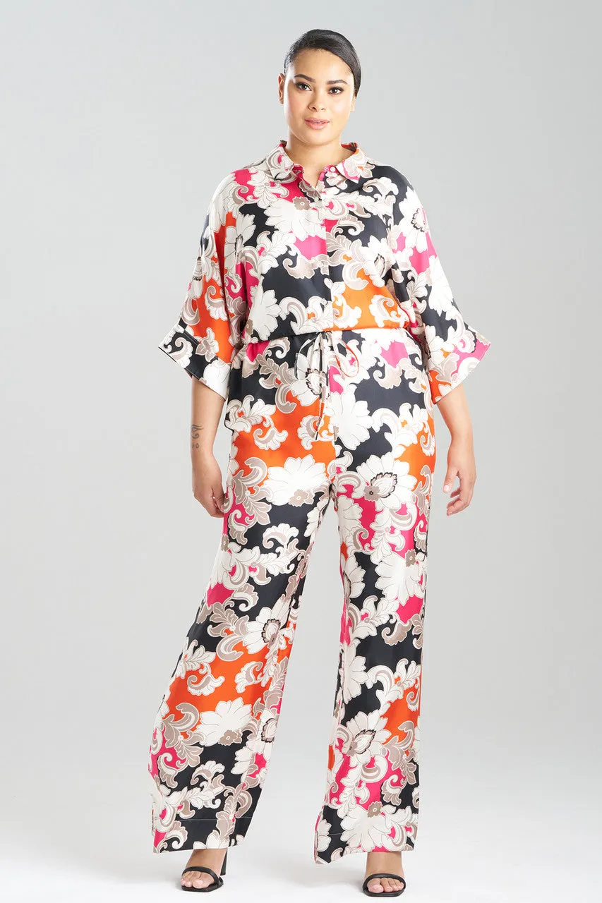 Cressida Printed Silk Twill Jumpsuit sold by Natori product image thumbnail 4