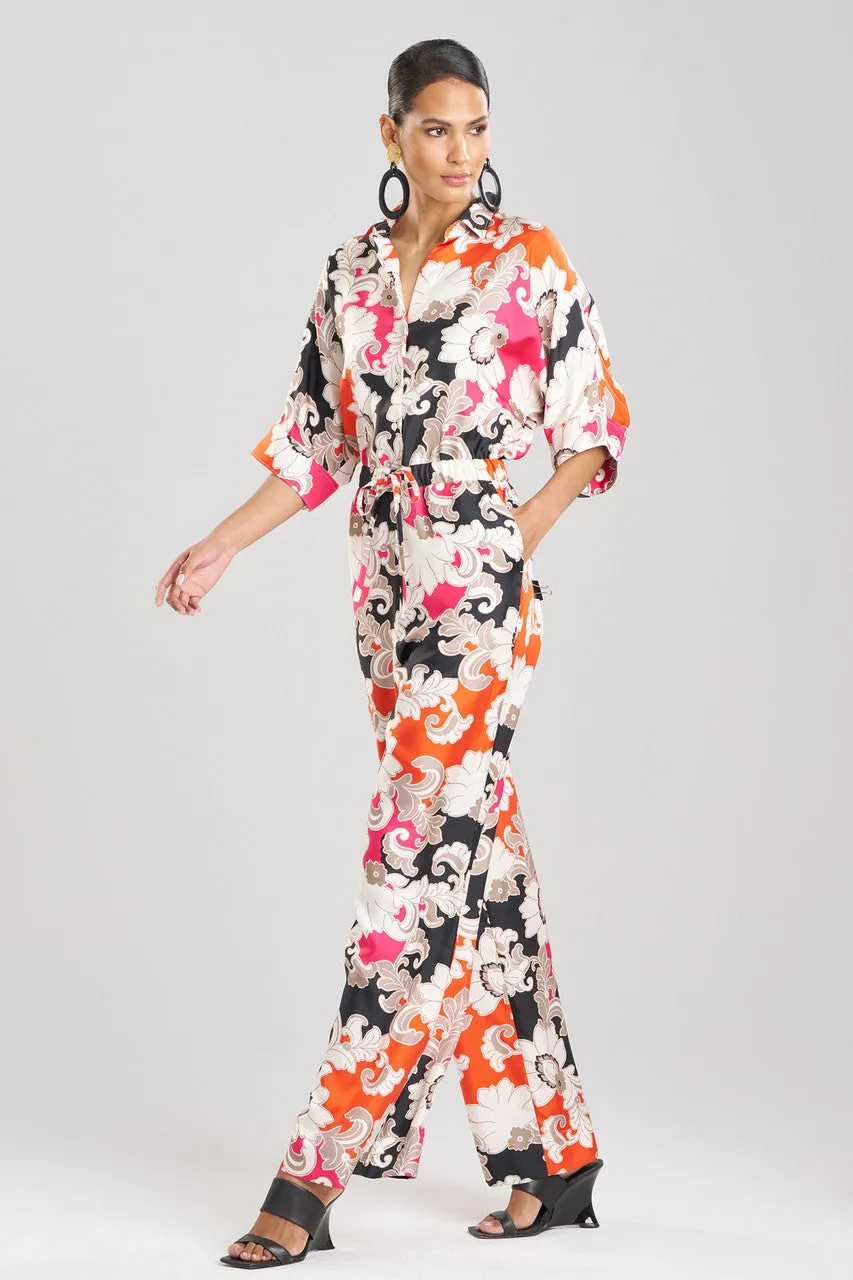 Cressida Printed Silk Twill Jumpsuit sold by Natori product image thumbnail 2