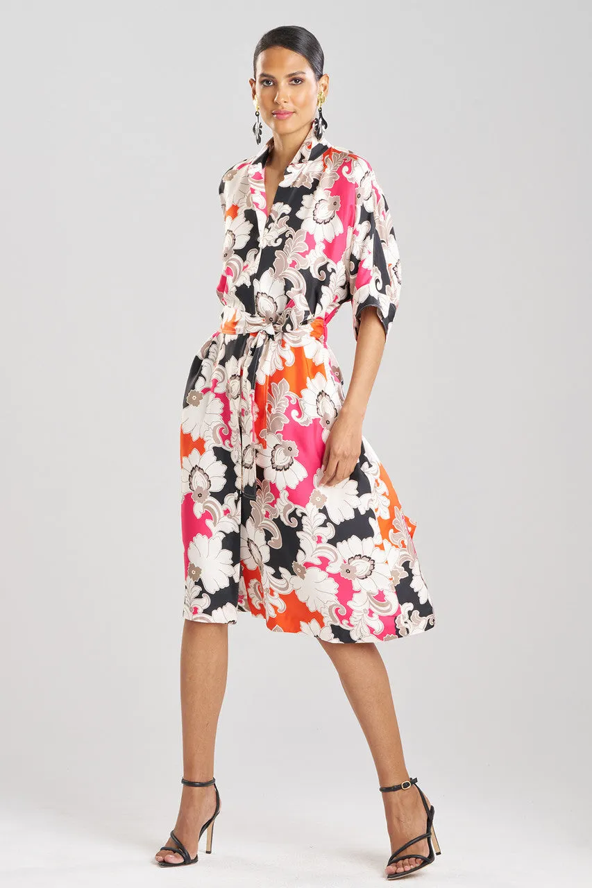 Cressida Printed Silk Twill Belted Shirtdress sold by Natori product image thumbnail 3
