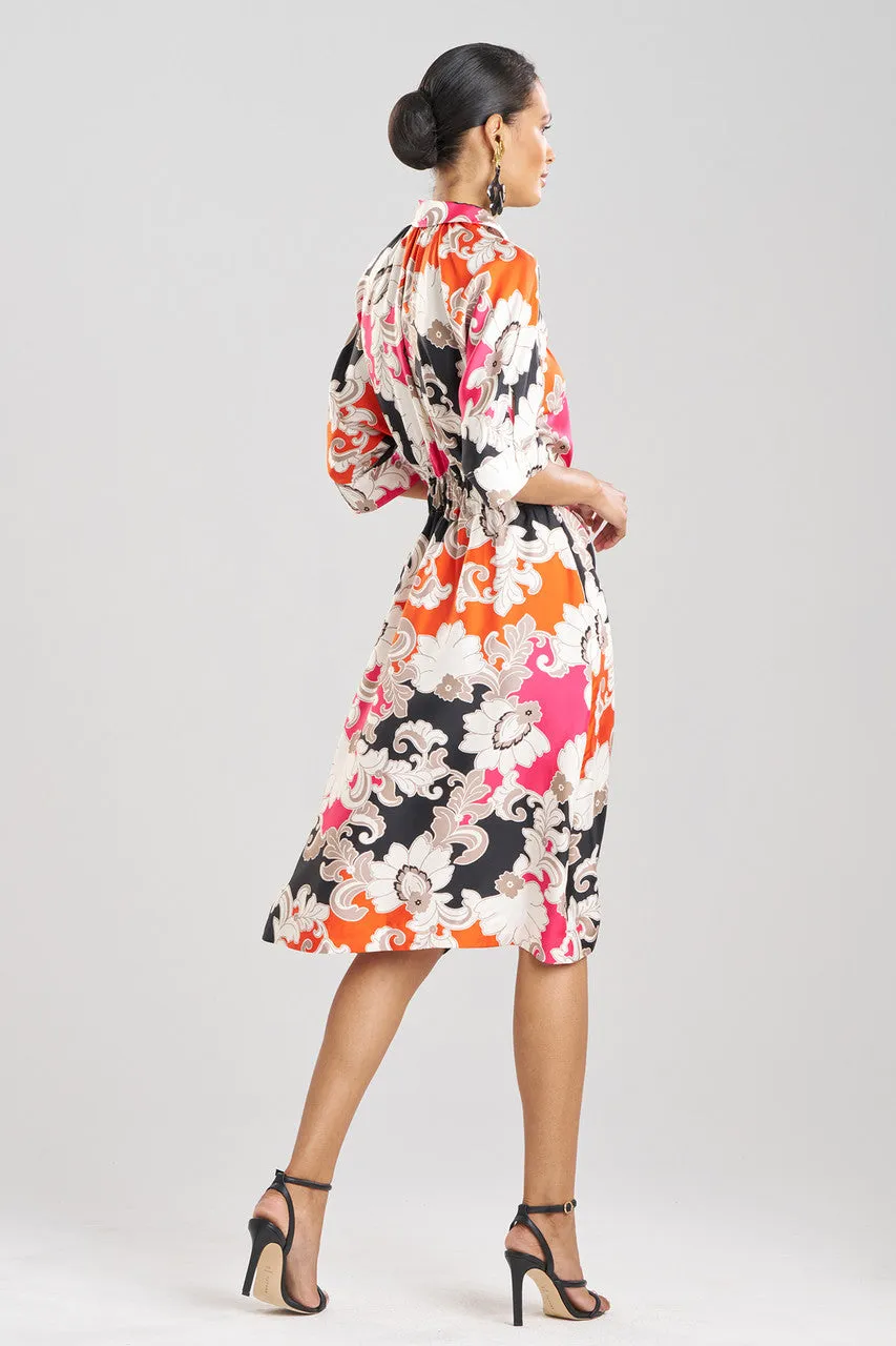 Cressida Printed Silk Twill Belted Shirtdress sold by Natori product image thumbnail 2
