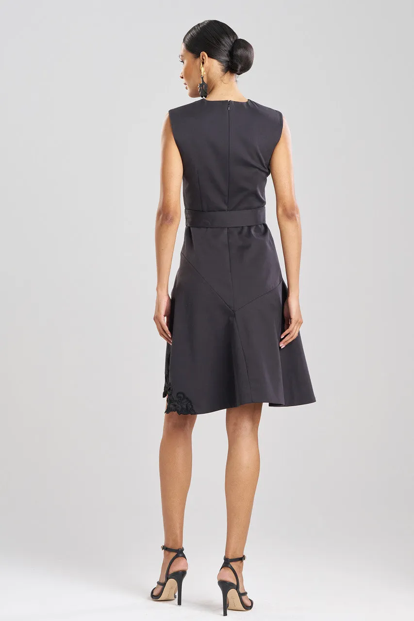 Cotton Chino Fit & Flare Embroidered Dress sold by Natori product image thumbnail 3