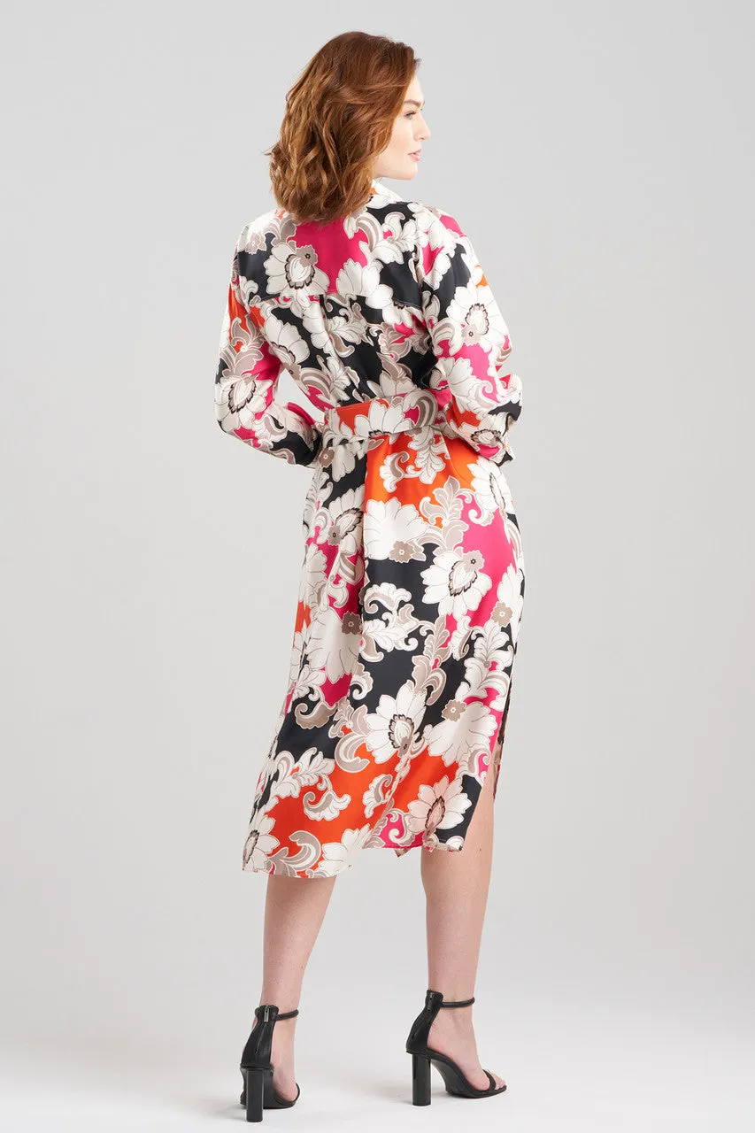 Cressida Printed Silk Twill Oversized Shirtdress sold by Natori product image thumbnail 2