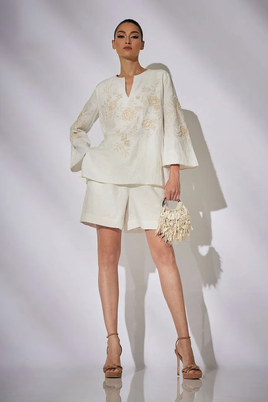 Couture Luxe Linen Embroidered Tunic sold by Natori product image thumbnail 5