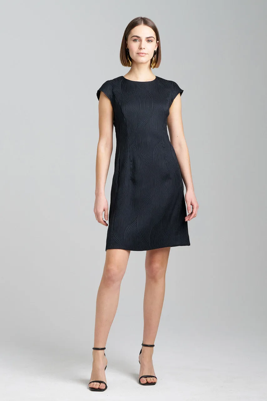 Scroll Jacquard Shift Dress sold by Natori