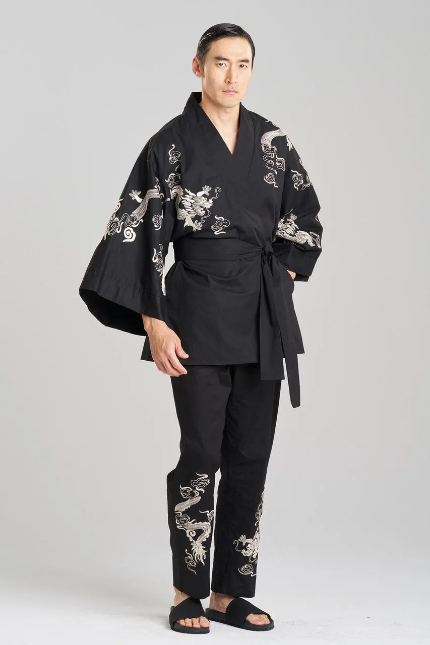 Dragon Techno Poplin Embroidered Unisex Kimono sold by Natori product image thumbnail 4