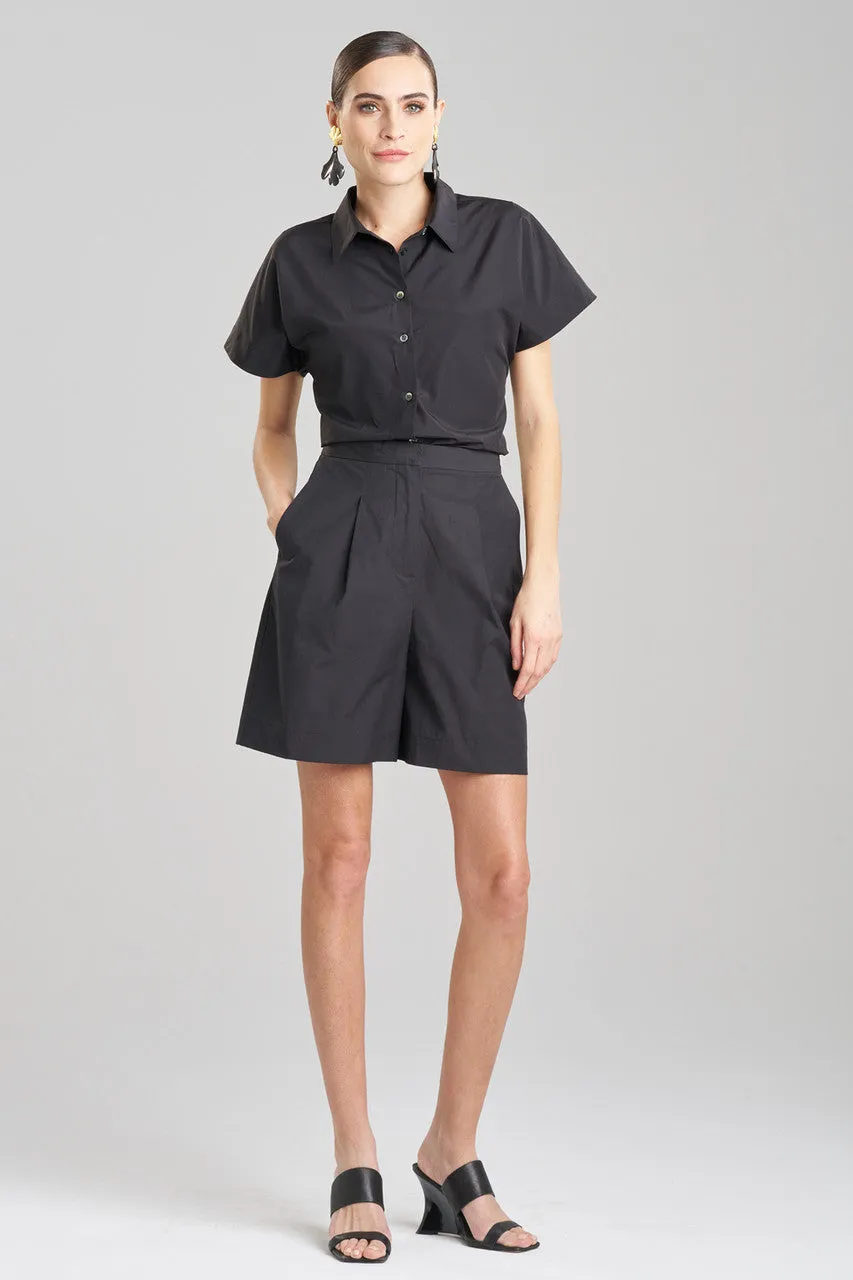 Tech Cotton Taffeta Shorts sold by Natori