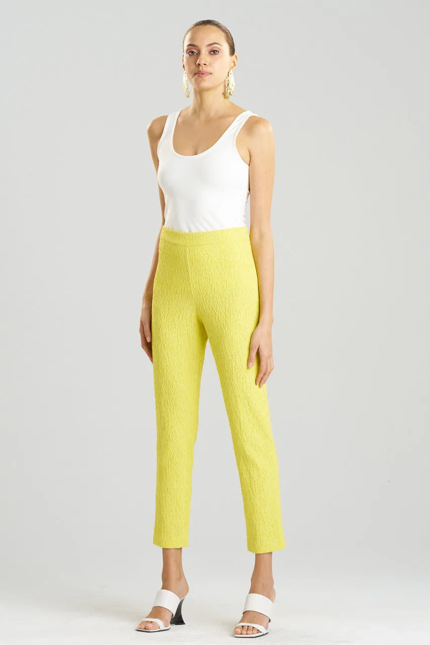 Stretch Texture Jacquard Ankle Pants sold by Natori