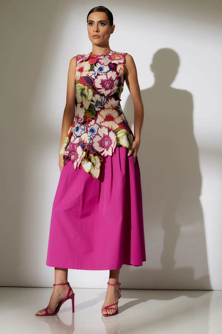 Tech Cotton Taffeta Maxi Skirt sold by Natori