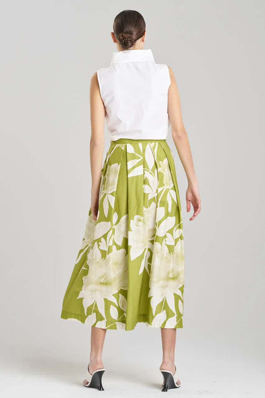 Andora Printed Cotton Poplin Maxi Skirt sold by Natori product image thumbnail 2