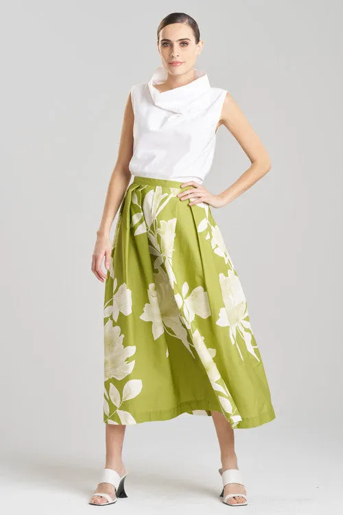 Andora Printed Cotton Poplin Maxi Skirt sold by Natori