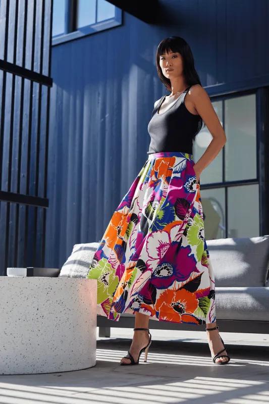 Cote D'Azur Cotton Chino Maxi Skirt sold by Natori