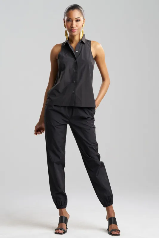 Techno Poplin Sleeveless Shirt sold by Natori