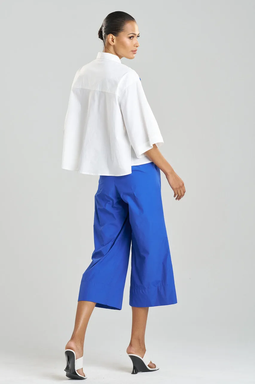 Cotton Poplin Embroidered Trapeze Shirt sold by Natori product image thumbnail 3