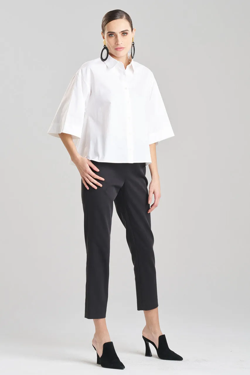 Cotton Poplin Trapeze Shirt sold by Natori