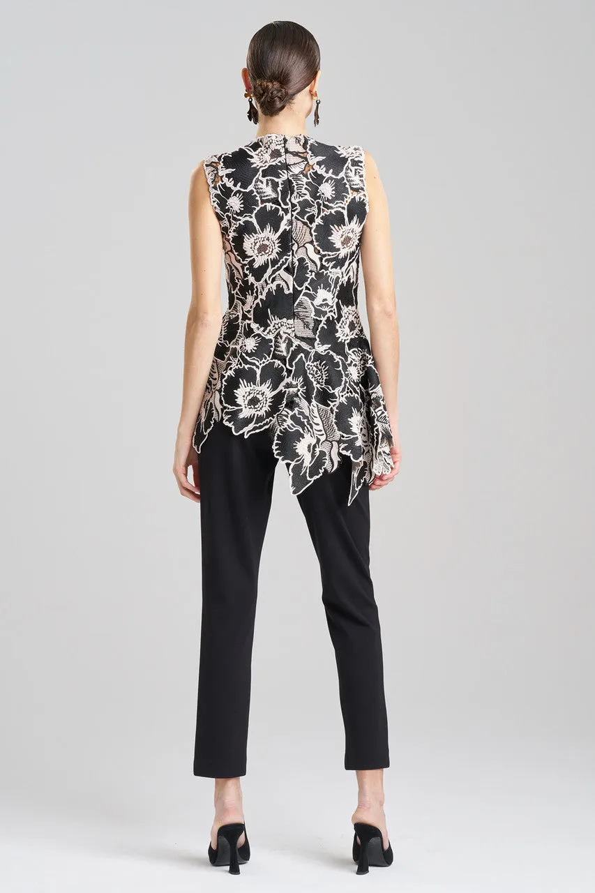 Cote D'Azur Embroidered Lace Asymmetric Top sold by Natori product image thumbnail 3