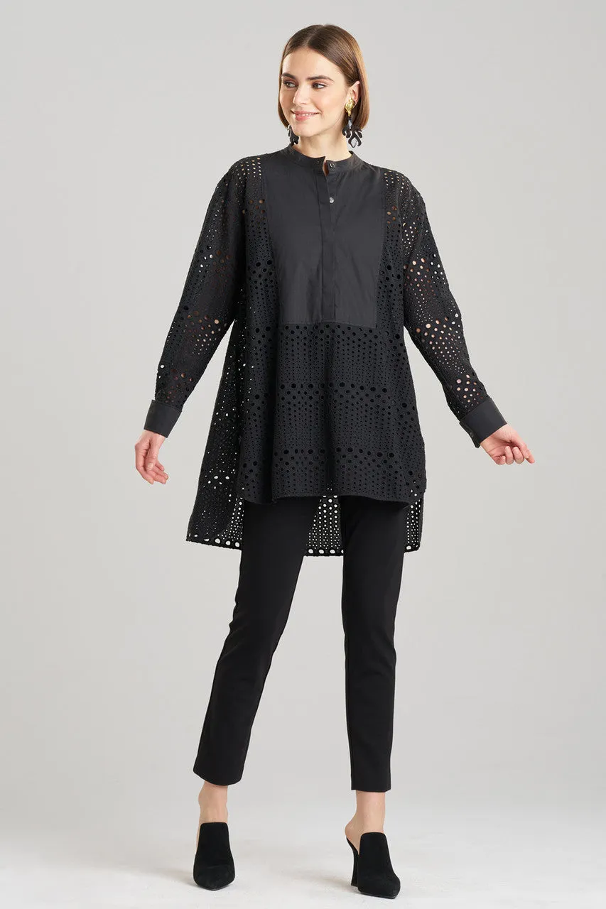 Round Eyelet Oversized Tuxedo Shirt sold by Natori product image thumbnail 2