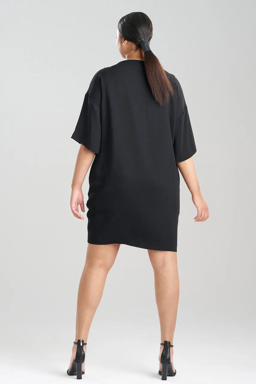Stretch Crepe Embellished T-Shirt Dress sold by Natori product image thumbnail 4