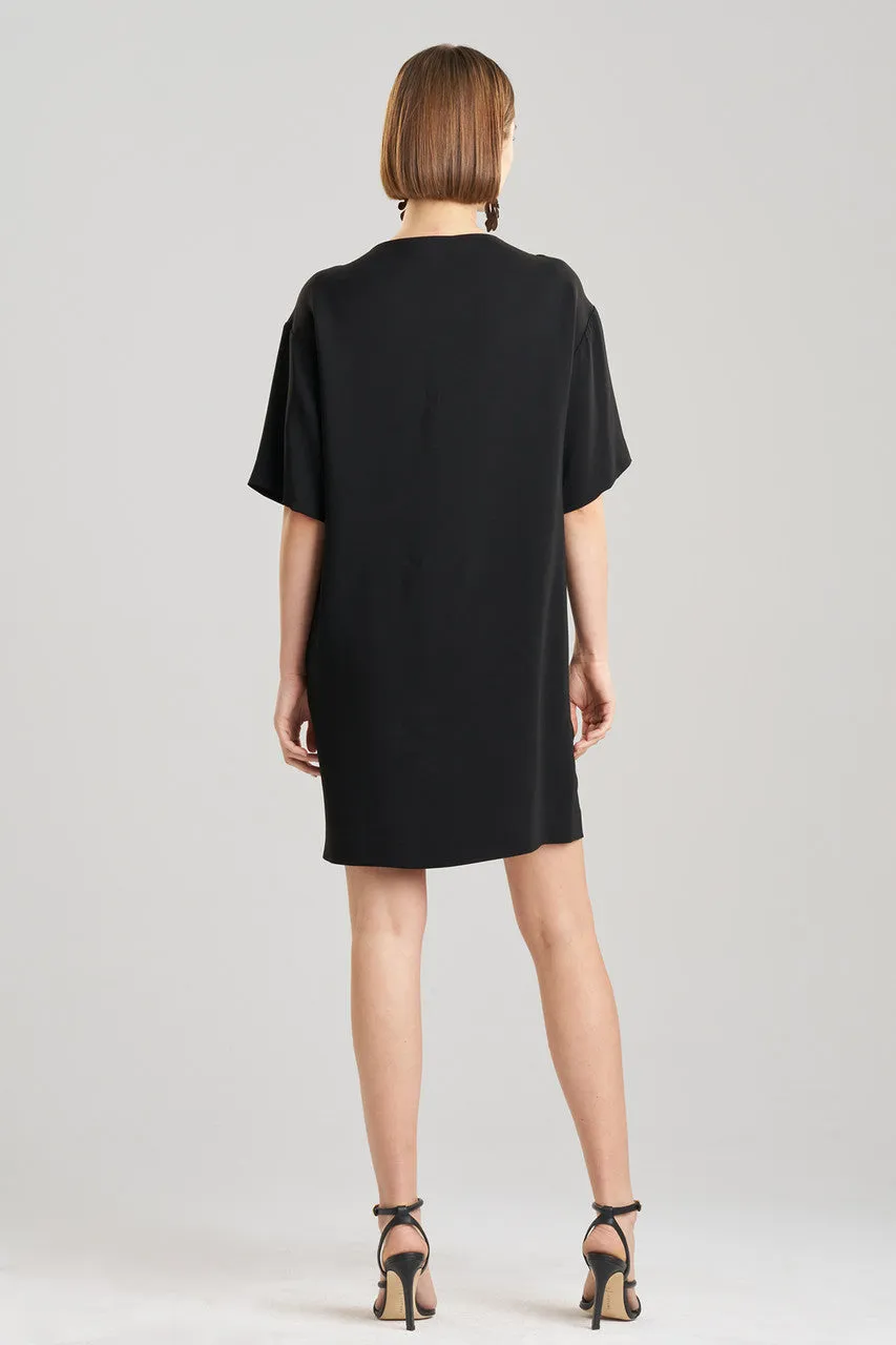 Stretch Crepe Embellished T-Shirt Dress sold by Natori product image thumbnail 3