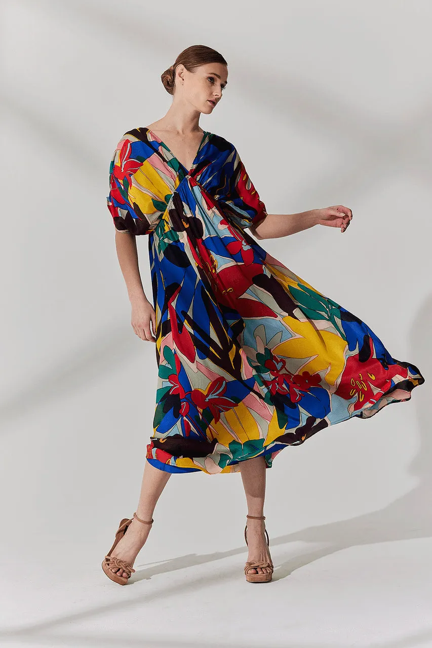 Antibes Printed Obi Silk Dress sold by Natori product image thumbnail 4