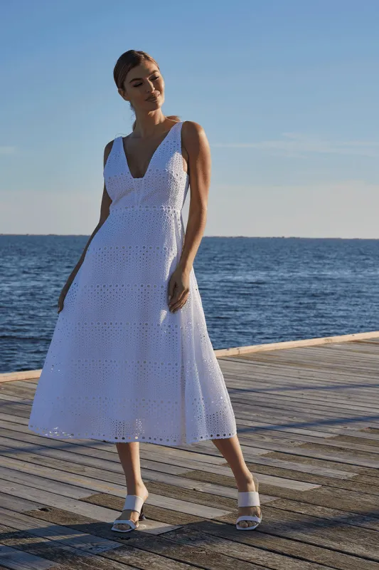 Round Eyelet Dress sold by Natori