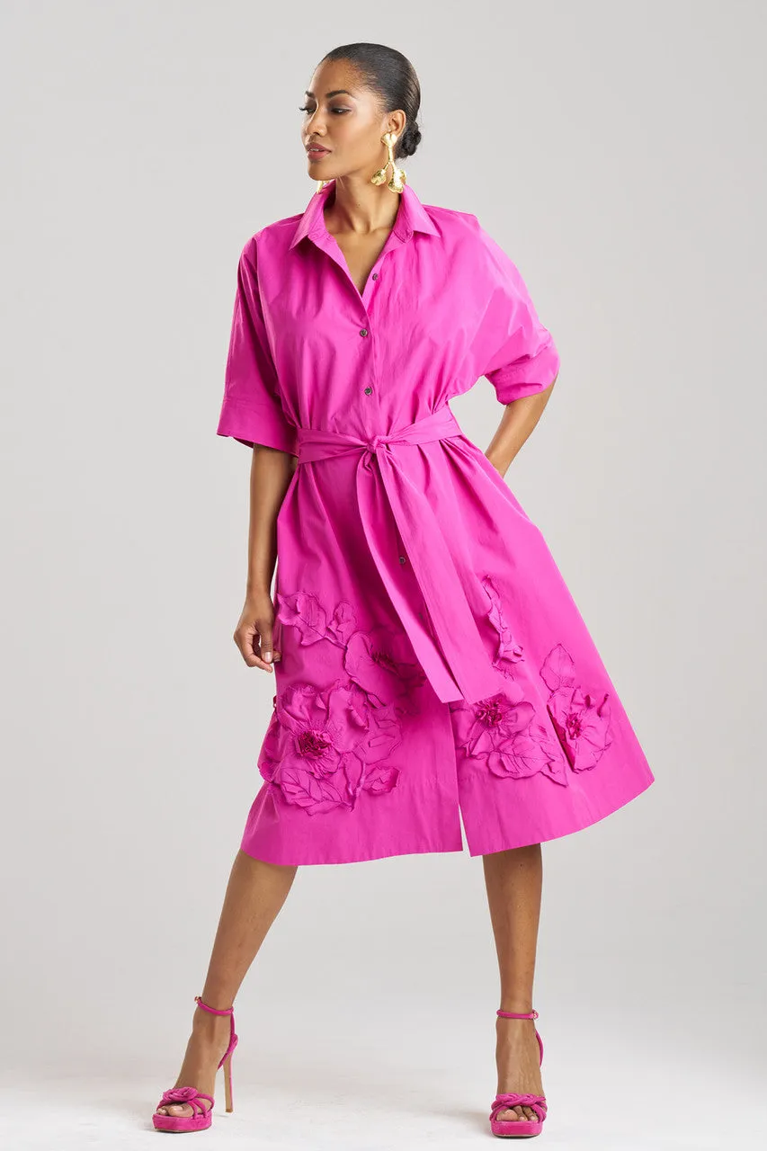 Tech Cotton Taffeta Embroidered Belted Dress sold by Natori product image thumbnail 2
