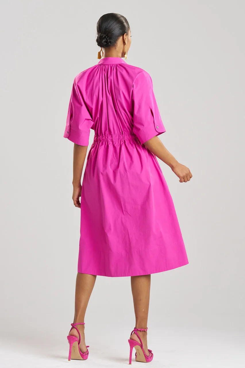 Tech Cotton Taffeta Embroidered Belted Dress sold by Natori product image thumbnail 3