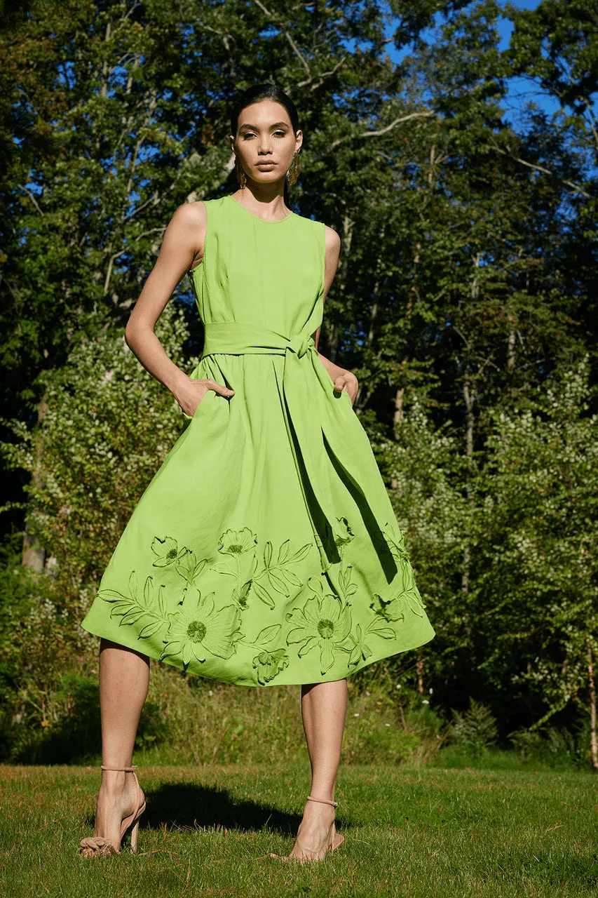 Linen Embroidered Fit & Flare Dress sold by Natori product image thumbnail 5