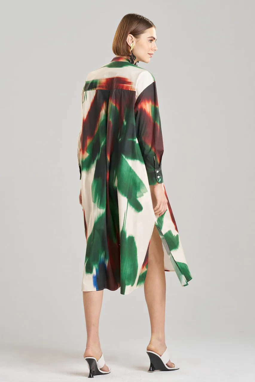 Amalfi Printed Cotton Poplin Oversized Shirtdress sold by Natori product image thumbnail 2