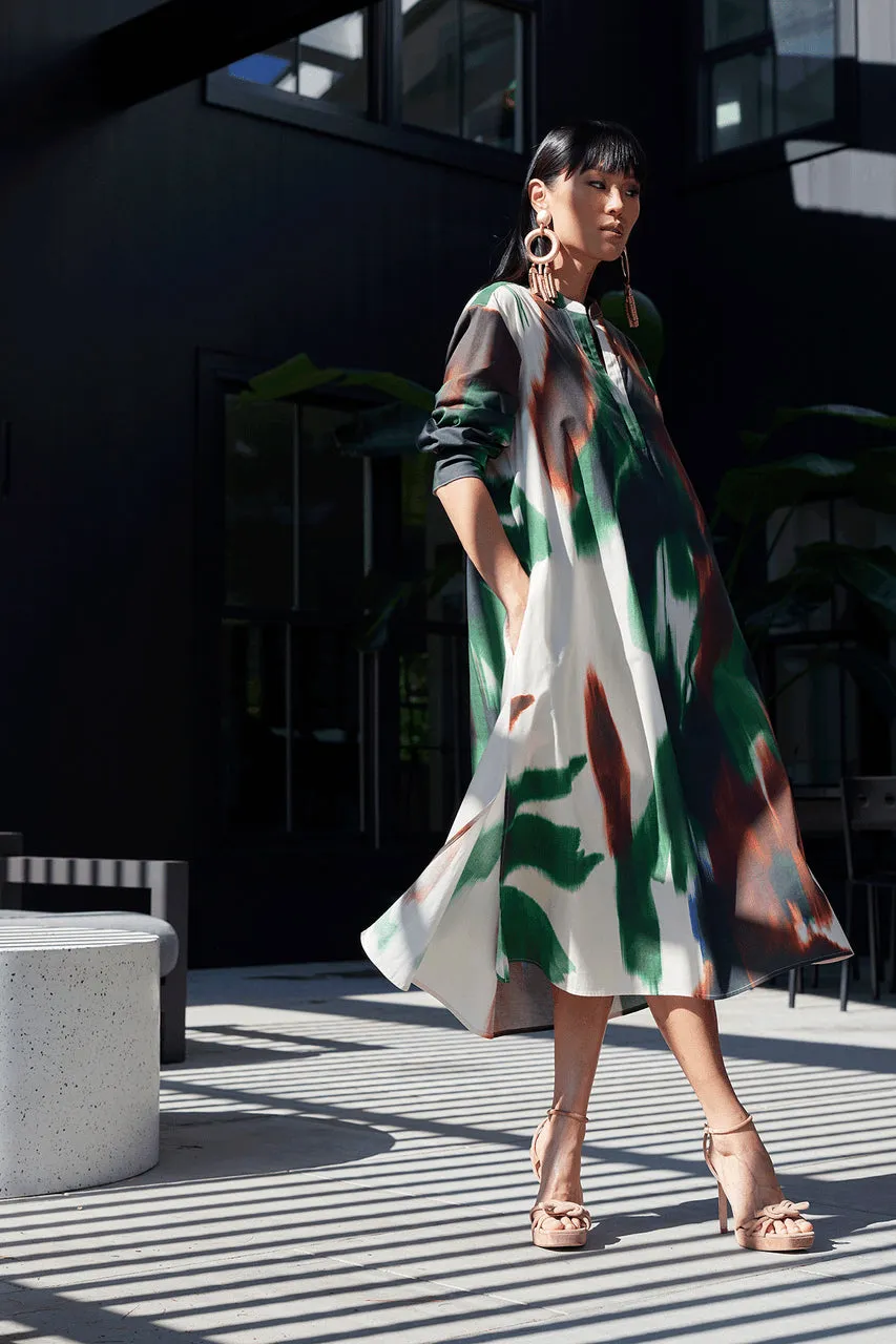 Amalfi Printed Cotton Poplin Oversized Shirtdress sold by Natori product image thumbnail 5