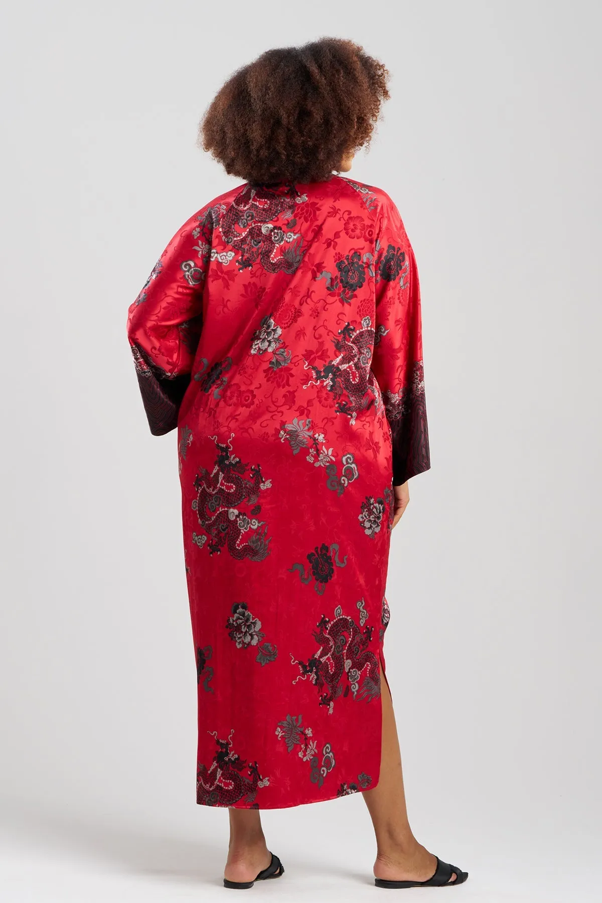 Imperial Dragon Jacquard Zip Caftan sold by Natori product image thumbnail 4