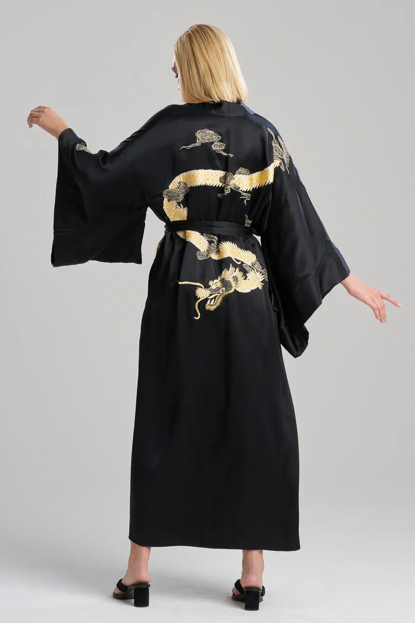 Couture Lucky Dragon Embroidered Silk Robe sold by Natori product image thumbnail 3