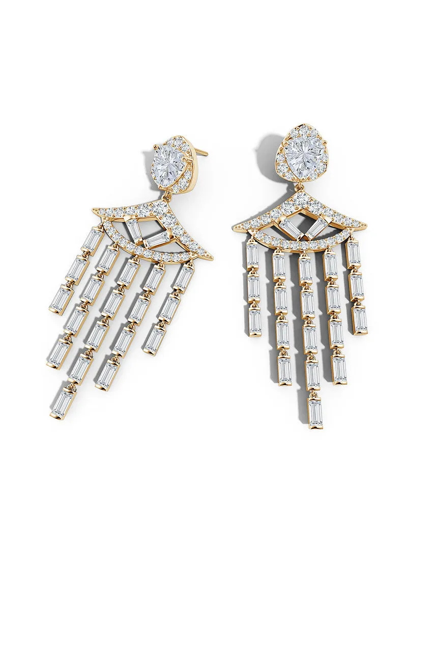 Orient Express Lab-Grown 14K Gold & Diamond Statement Earrings sold by Natori product image thumbnail 3