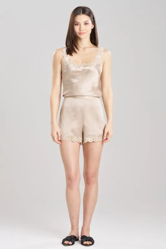 Rose Parfait Lace Trim Silk Shorts sold by Natori